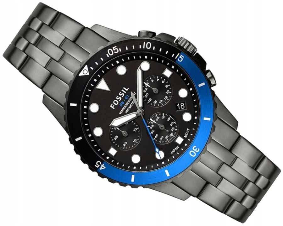 Sportovní Pánské Hodinky Fossil FS5835 FB-01 Chrono