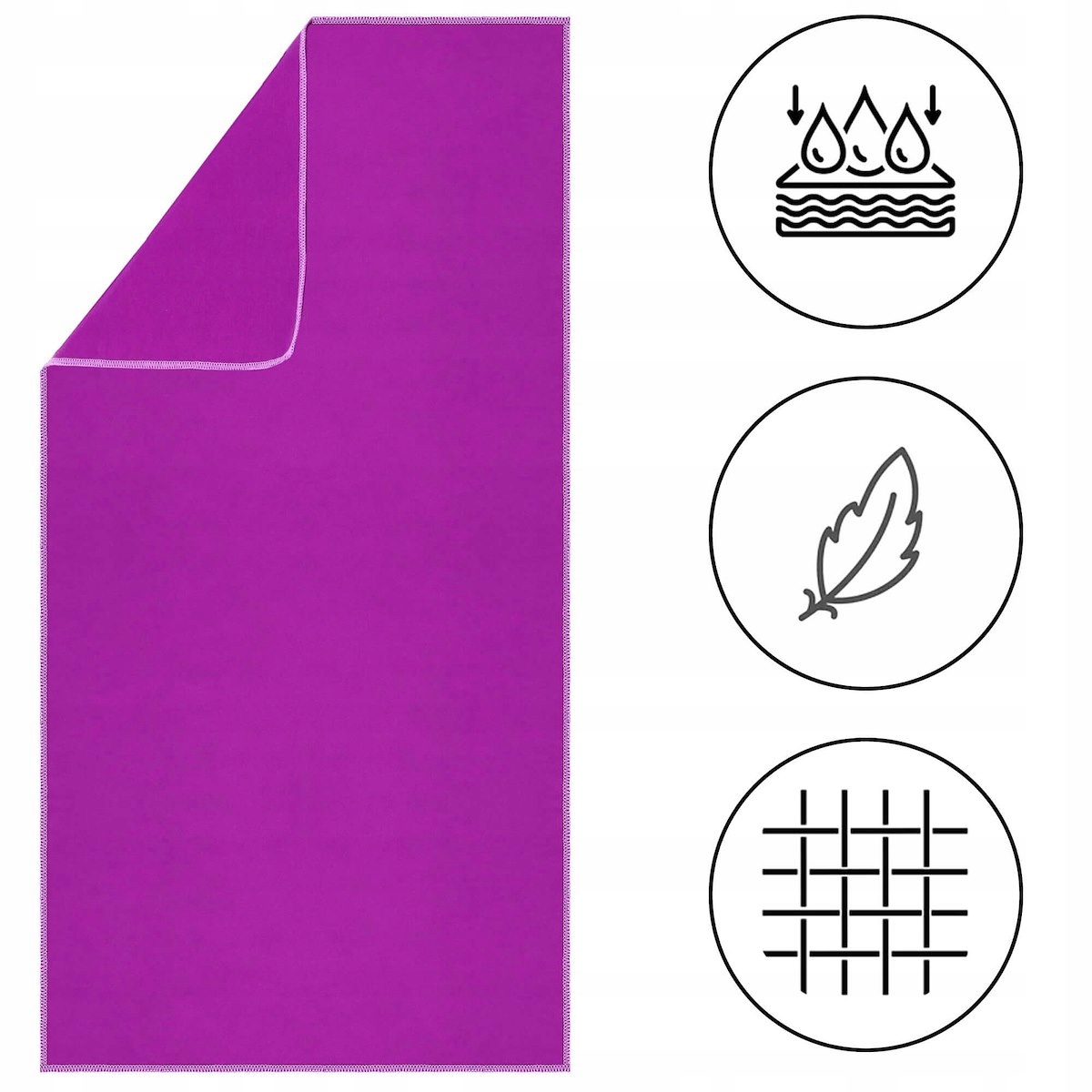 RĘCZNIK KĄPIELOWY SZYBKOSCHNĄCY PLAŻOWY PLAŻĘ Z MIKROFIBRY 75x150 SPORTOWY Kod producenta CS0039