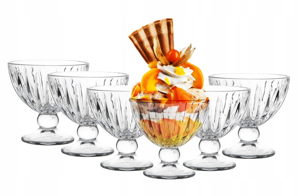 Pucharki czarki na lody desery Zestaw 6 sztuk Altom Design Venus 280 ml