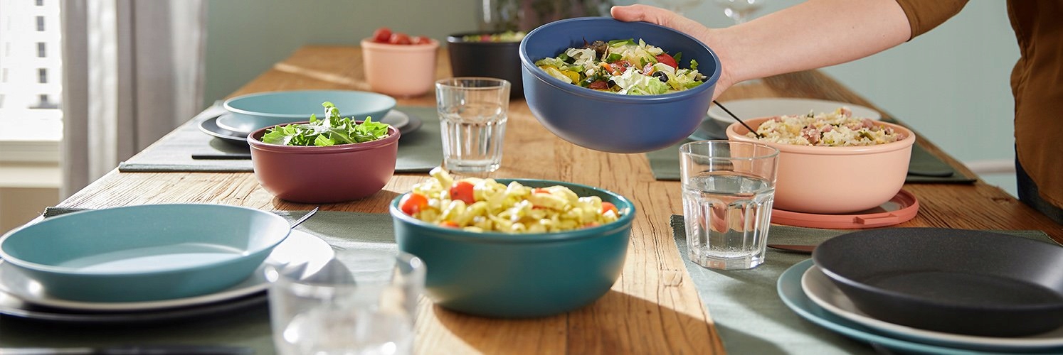 CIRQULA MISKA POJEMNIK SAŁATKI SURÓWKI ZUPĘ JEDZENIE ŻYWNOŚĆ DUŻY BEZ BPA 3 Pojemność 3 l