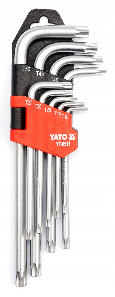

Klucze imbusowe torx T10-T50 9 sztuk Yato YT-0511