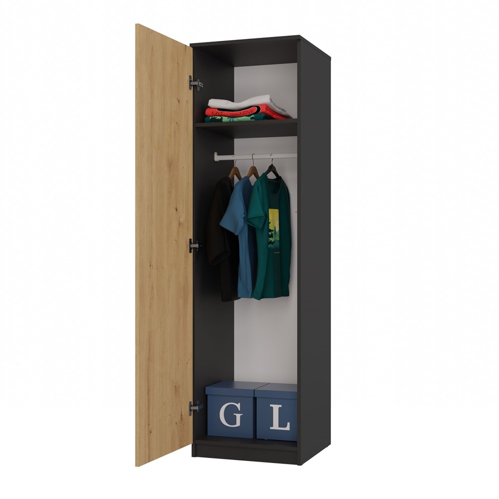 DUŻA NOWOCZESNA 50/180CM SZAFA SZAFKA SŁUPEK REGAŁ KOMODA ANTRACYT ARTISAN Marka ATS