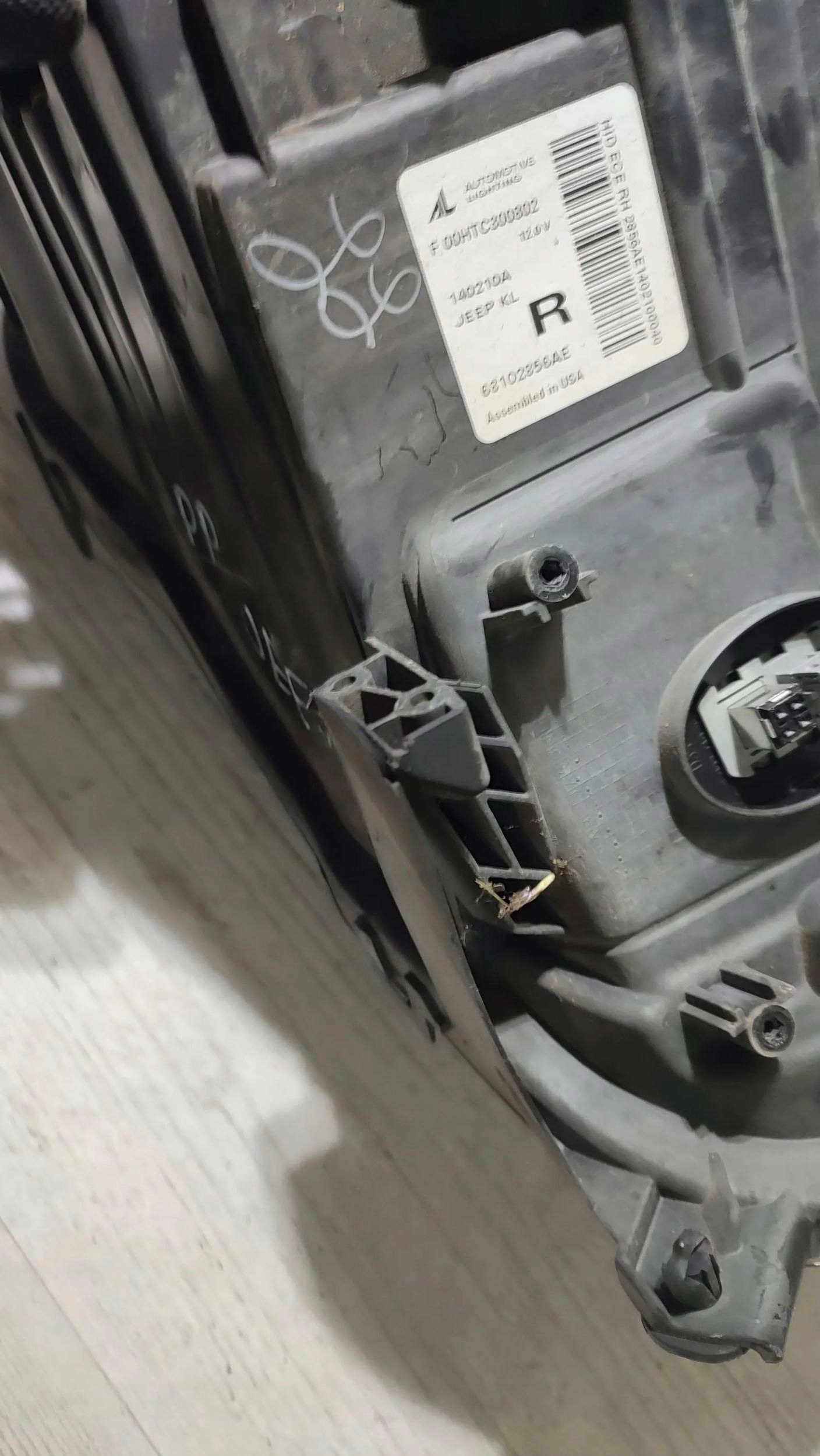 Jeep Cherokee 2015 front side right light front