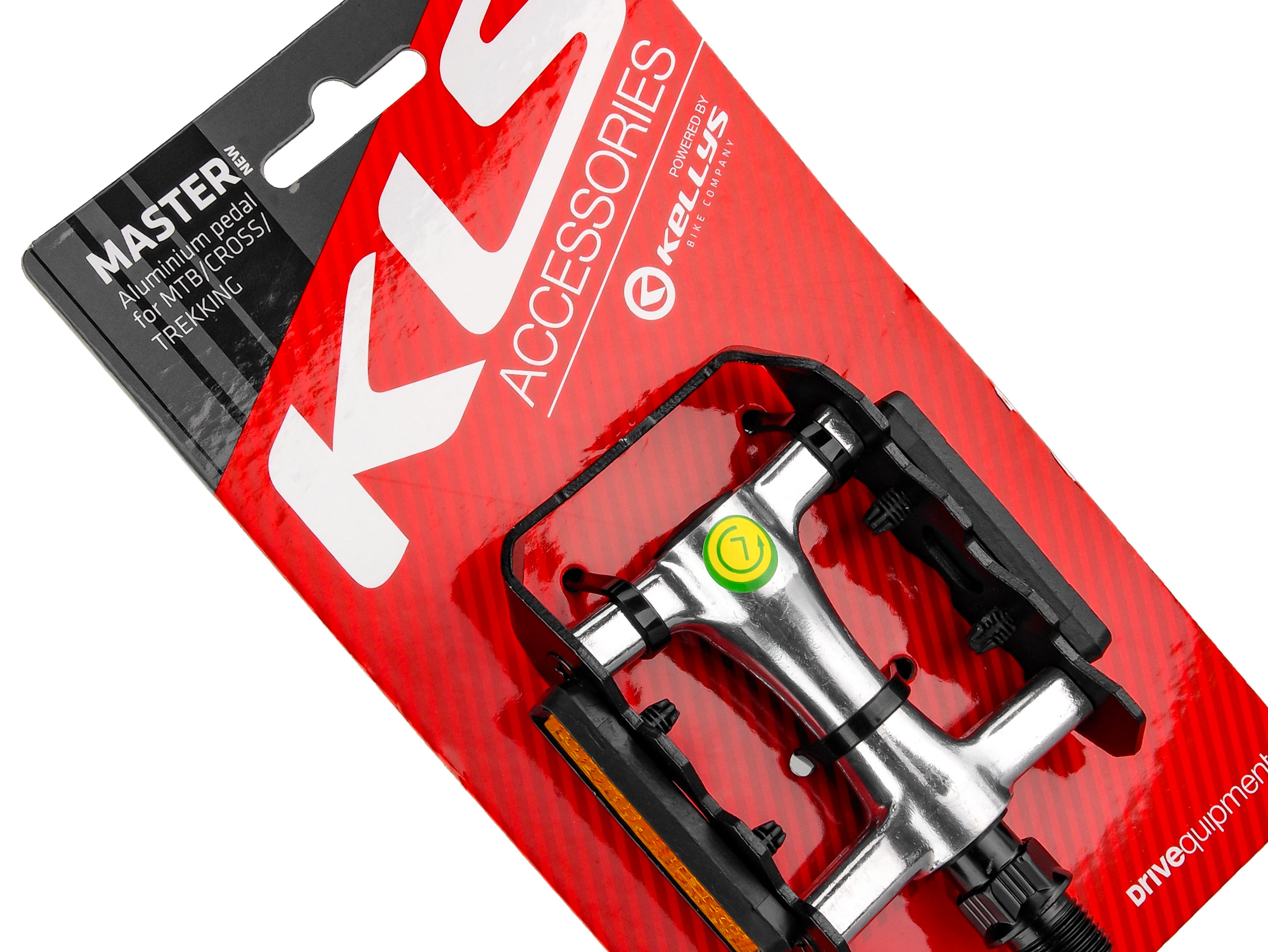 PEDAŁY ROWEROWE KELLYS MASTER NEW LEKKIE ALUMINIOWE Z ODBLASKAMI MTB Model MASTER NEW