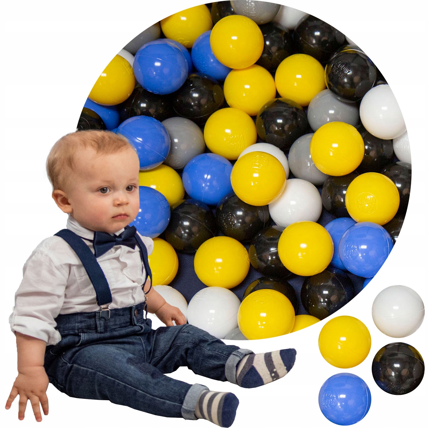 Zestaw Kolorowych Piłeczek Kulek DLA DZIECI 200szt 6cm