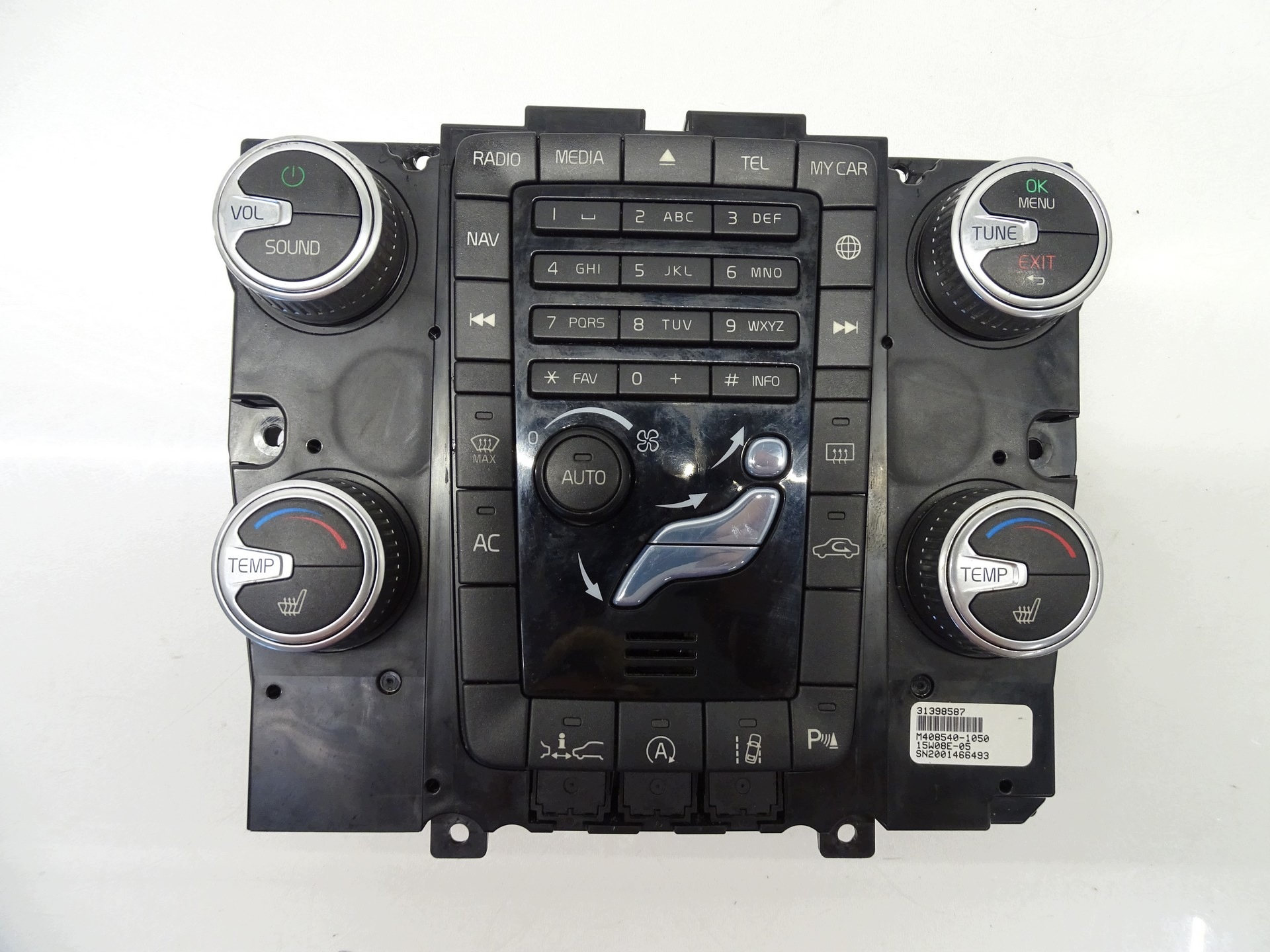 bedienteil radio klimaanlage VOLVO XC60 31398587