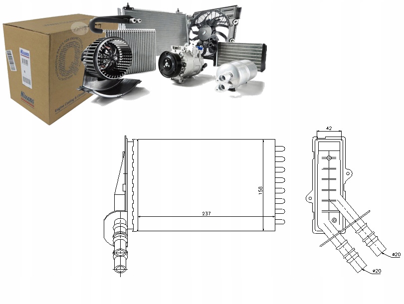 NIS73374 Ohřívač (234X158X35) Renault Clio II, Asistent řidiče #33