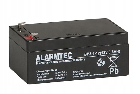 

Akumulator Bp 3,6-12 systemy alarmowe 12V 3,6Ah