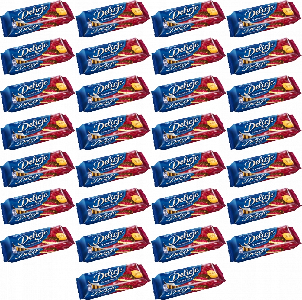 Ciastka Delicje Szampańskie Wiśniowe 147G x48
