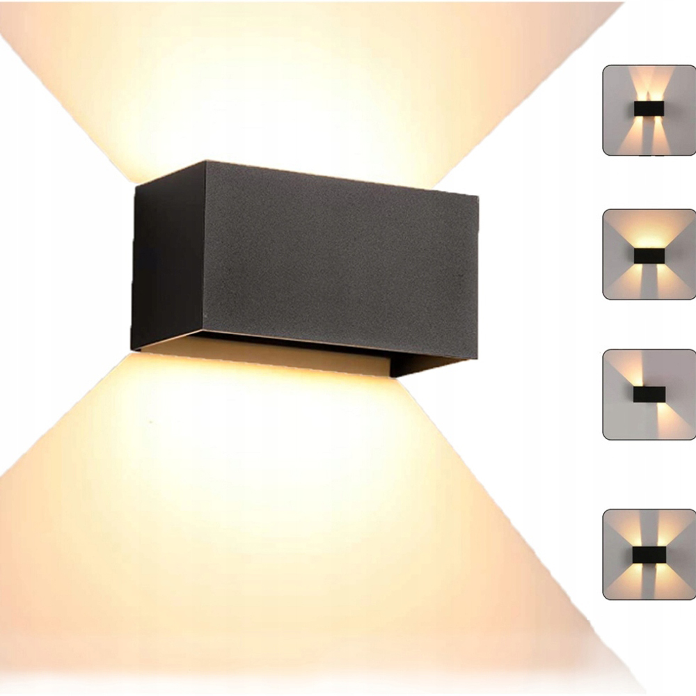 Wodooodporna Lampa Ścienna Led 24W 3000K Do Użytku Zewnętrznego