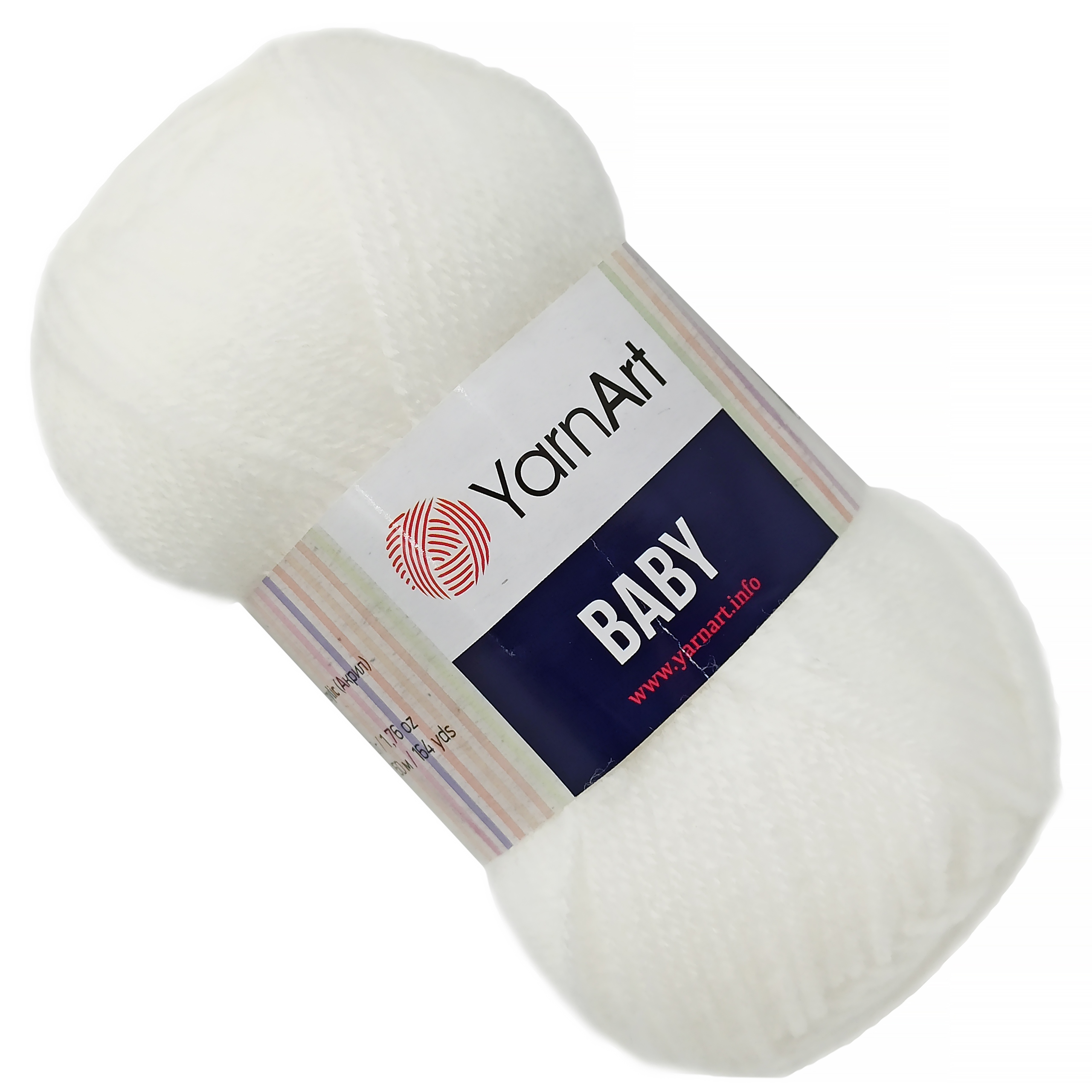 Włóczka YarnArt Baby 100% Akryl 50g Biała 501