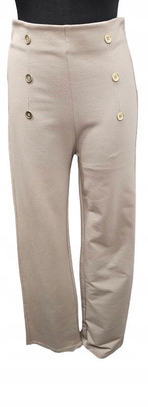 Elegantní Bavlněné Kalhoty Typu Sailor – Vysoký Pas – vel. S/m-ciocco Turecko