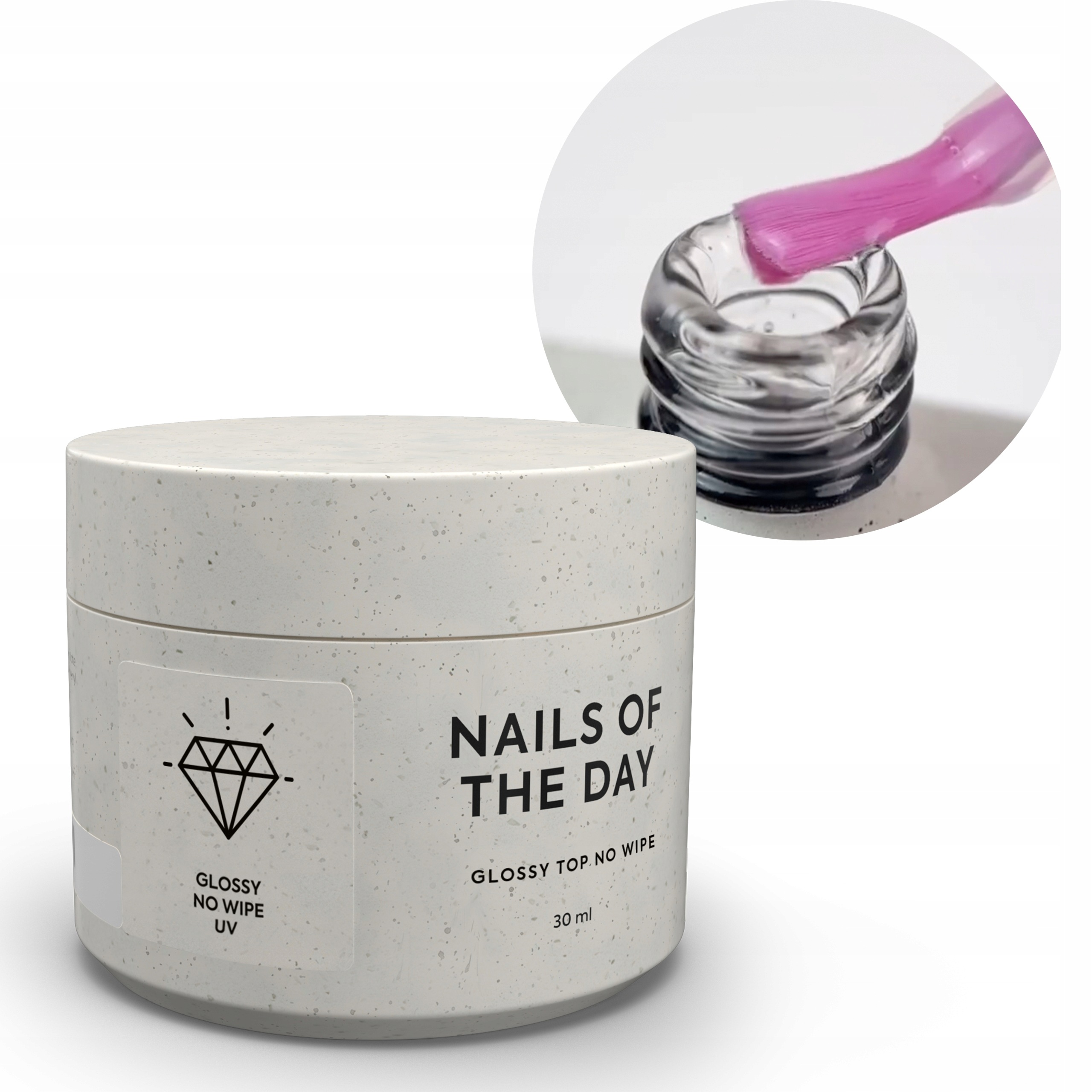 Top Glossy Lesklý No Wipe S Uv Filtrem Nails Of The Day (notd) 30 ML