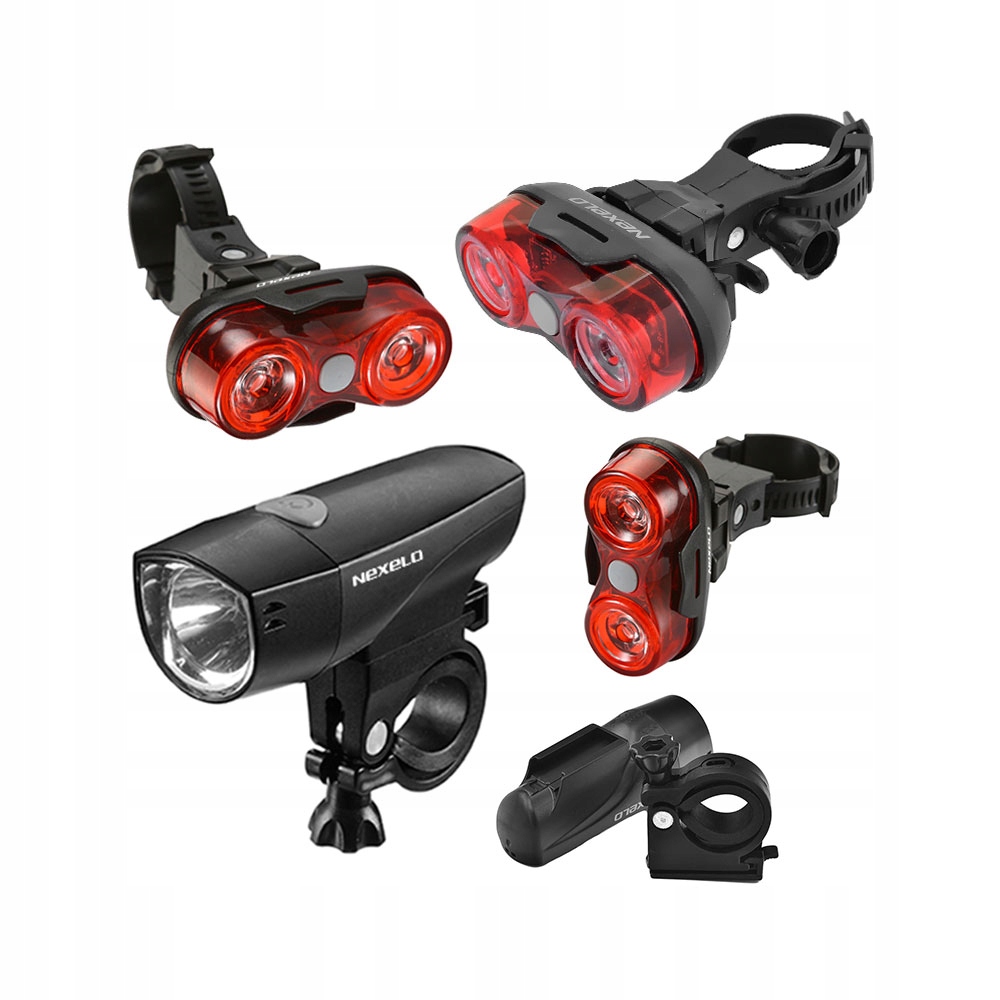 

Zestaw Lampek Rowerowych Led 2 Szt Przód Tył