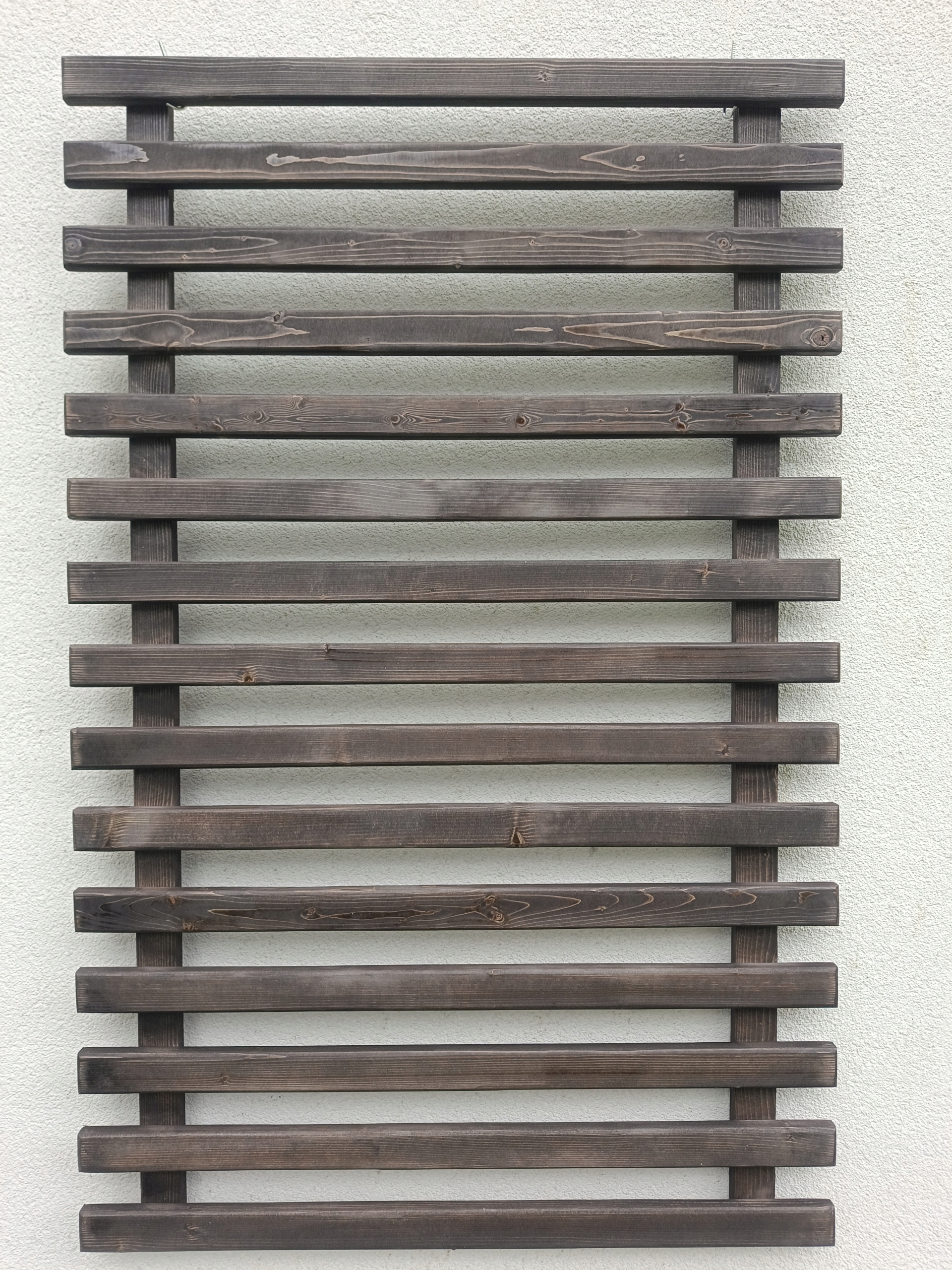 Kwietnik ścienny Drabinka Na balkon taras Łatwy montaż Drewniany 124x60 cm