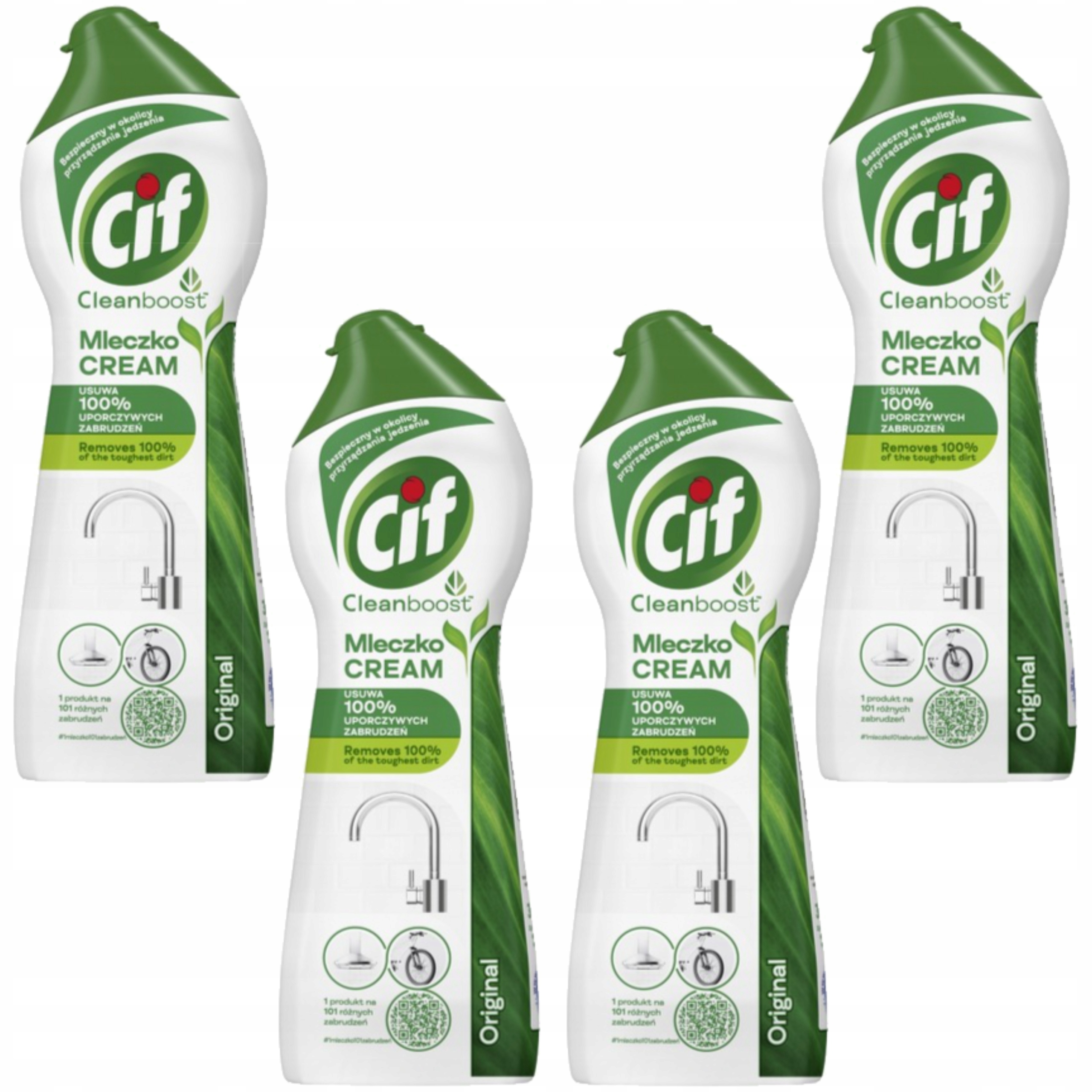 Cif Mléko na čištění znečištěných povrchů Original 250 ml 4 ks