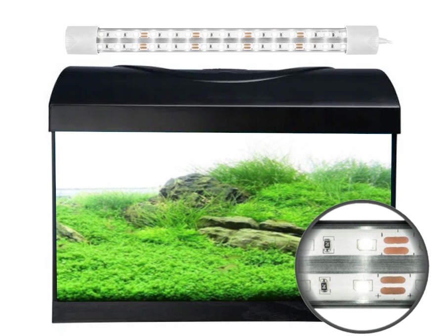 Akwarium 72L 60x30x40cm Pokrywa Aristo Led Expert 4 gratisy