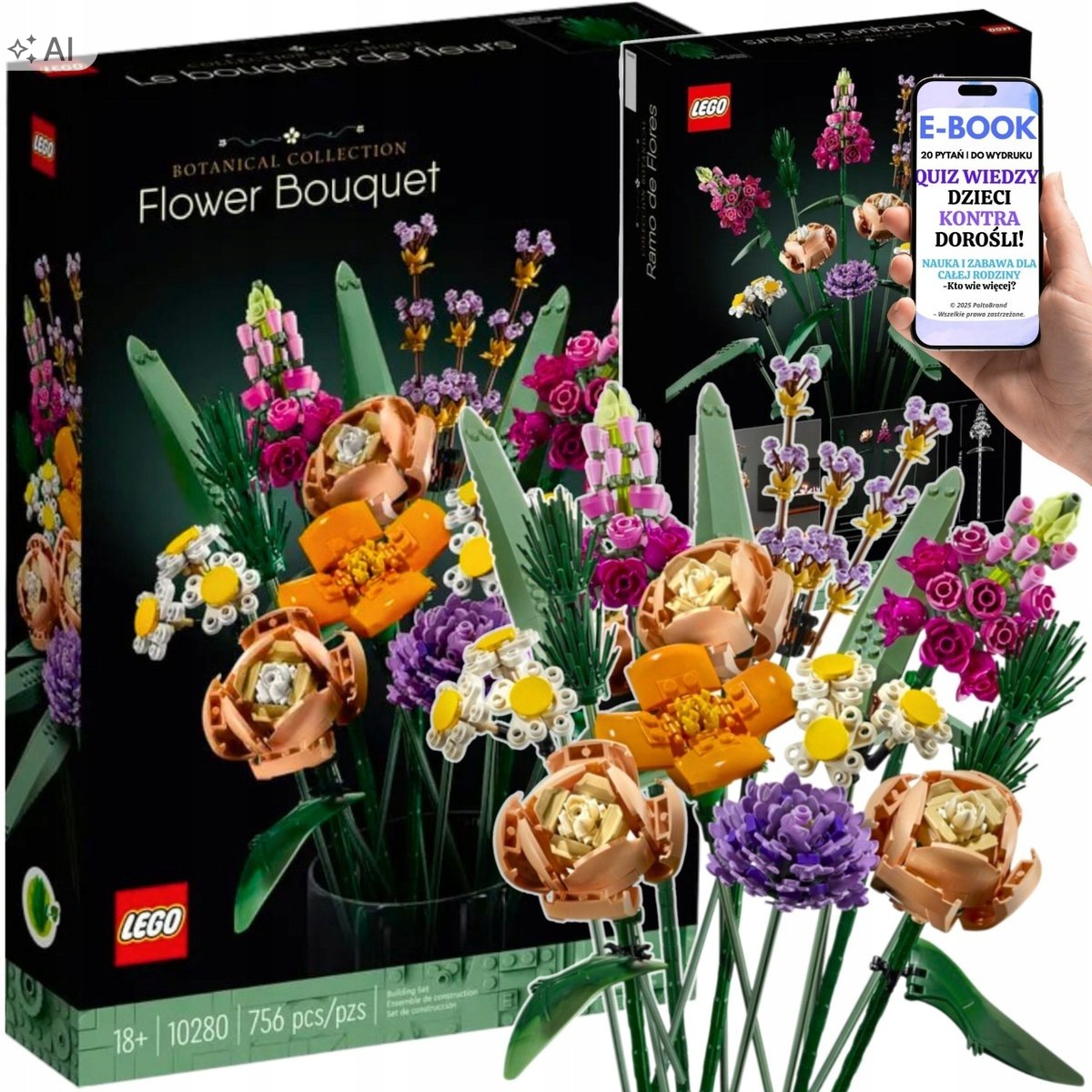 Lego Kwiaty Icons Botanical Bukiet Dla Niej EBOOK-2