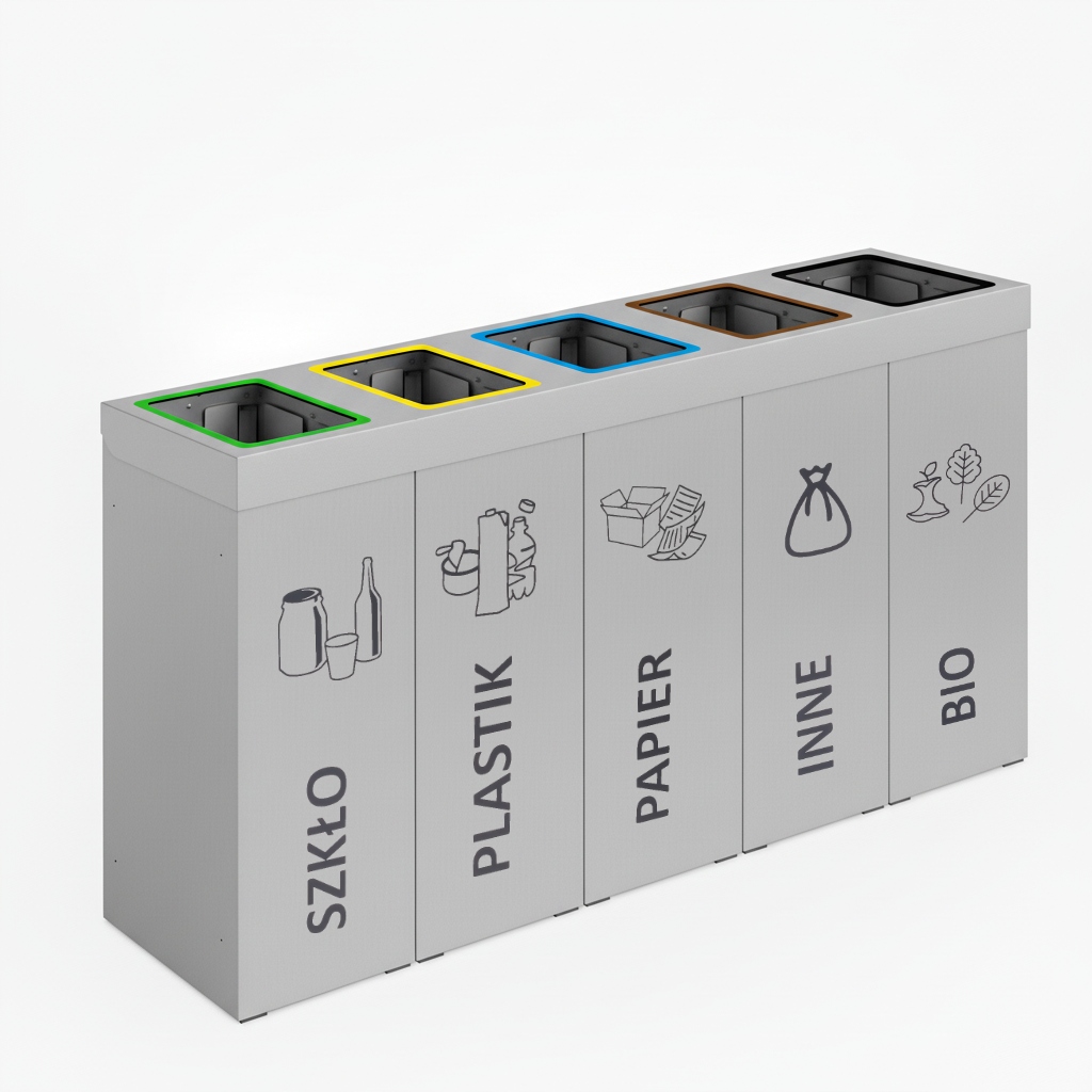 Levně Odpadkový koš Deneb Levanto Pro stříbrný