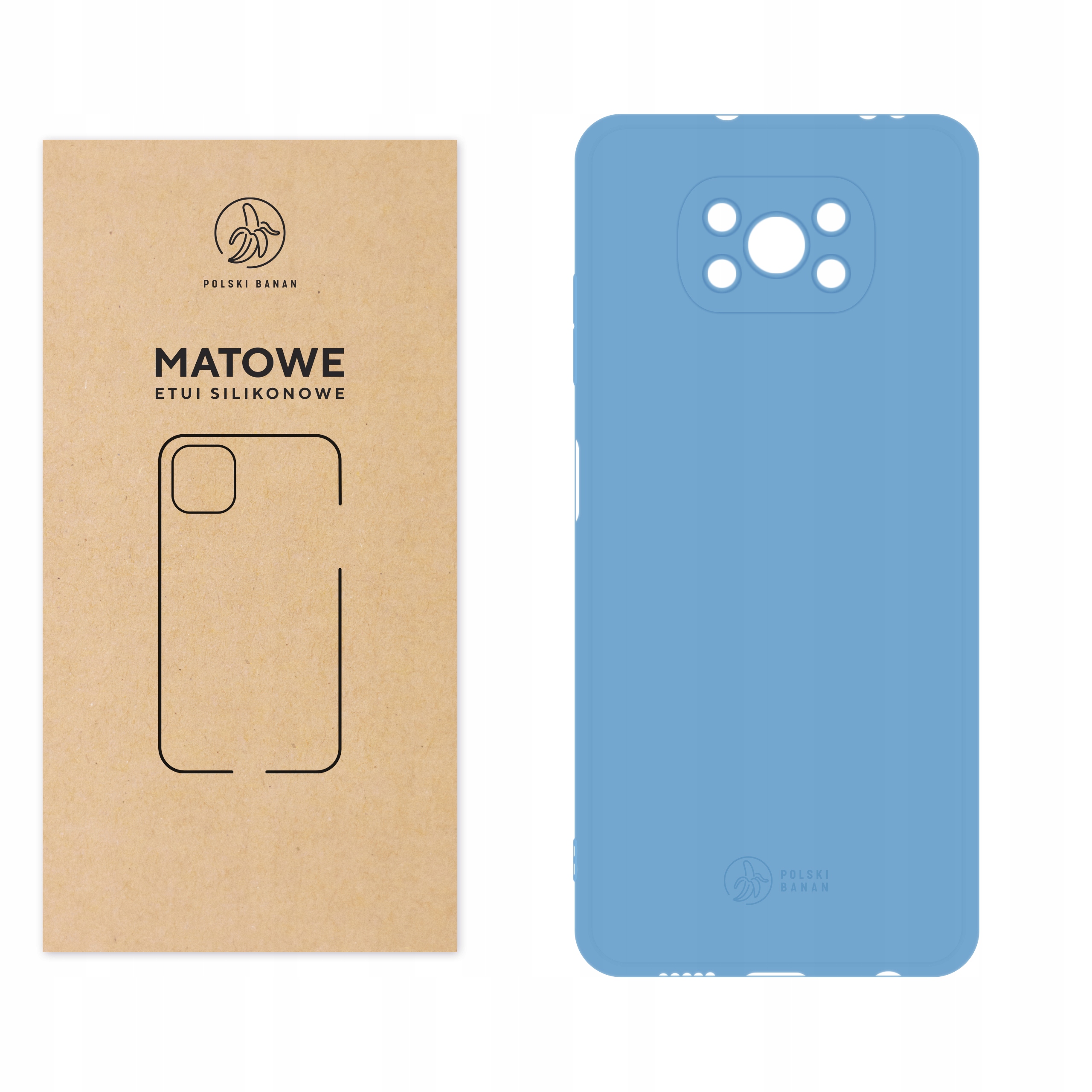 

Etui Matowe do Xiaomi Poco X3 Nfc Pro błękitne