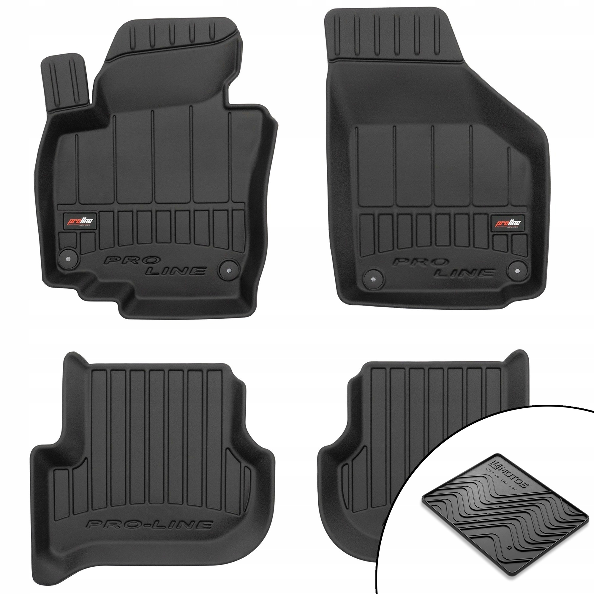 3D gumové koberce Škoda Yeti 2009-2018 podložka bonus