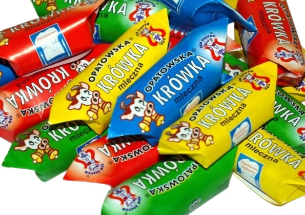 Levně Mléčný Bonbón Krówka Opatů 5kg Lahodné Bonbóny Krówki Velké balení Osm v Opatově