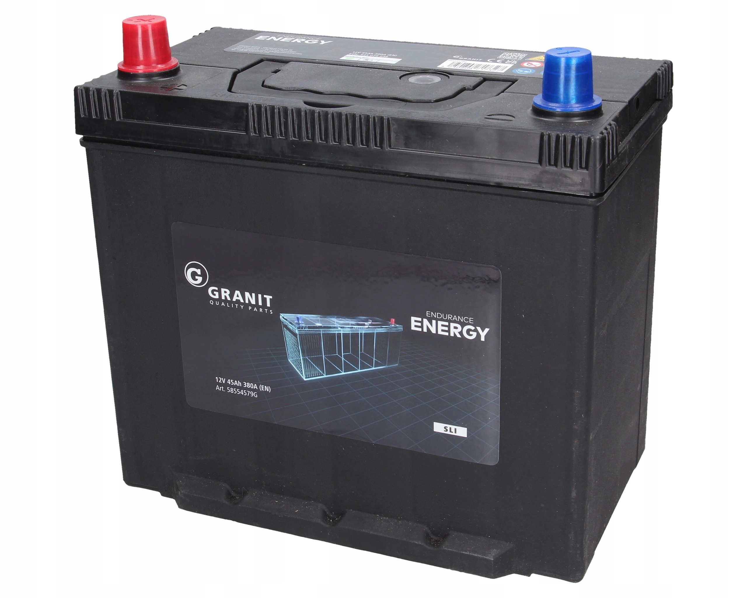 akumulátor 12V 45Ah 370A Granit Endurance 58554579G