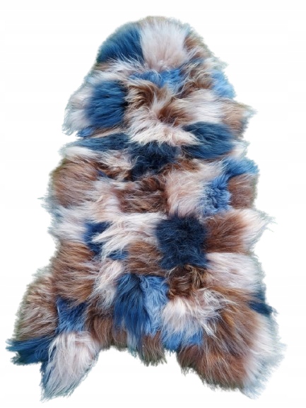 Ovčia koža Gigant Koberec zošitý z prírodného materiálu Dlhý vlas Vlnený koberec