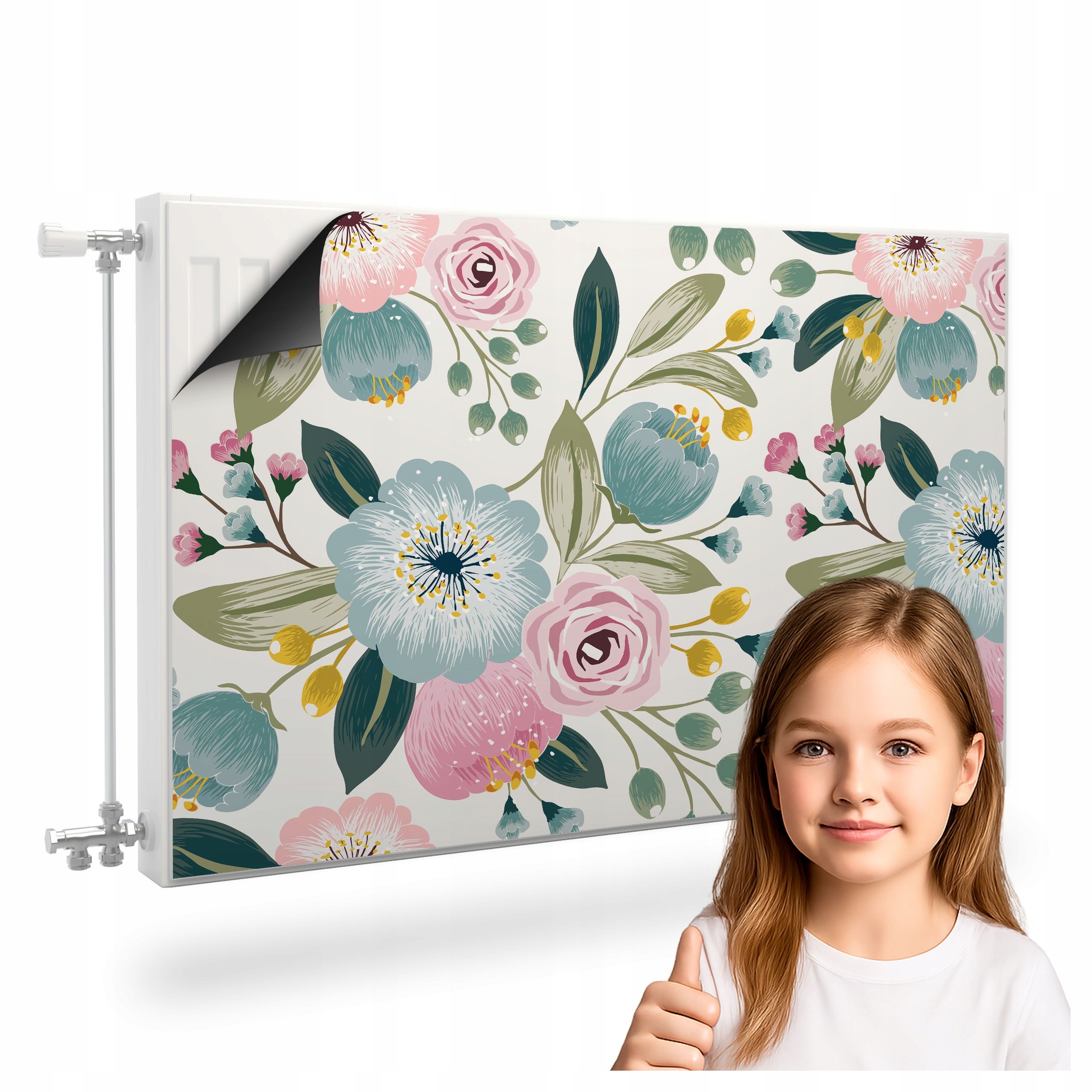 Magnetická Podložka Na Radiátor Polní Květy Růže Příroda Styl Boho 120x60