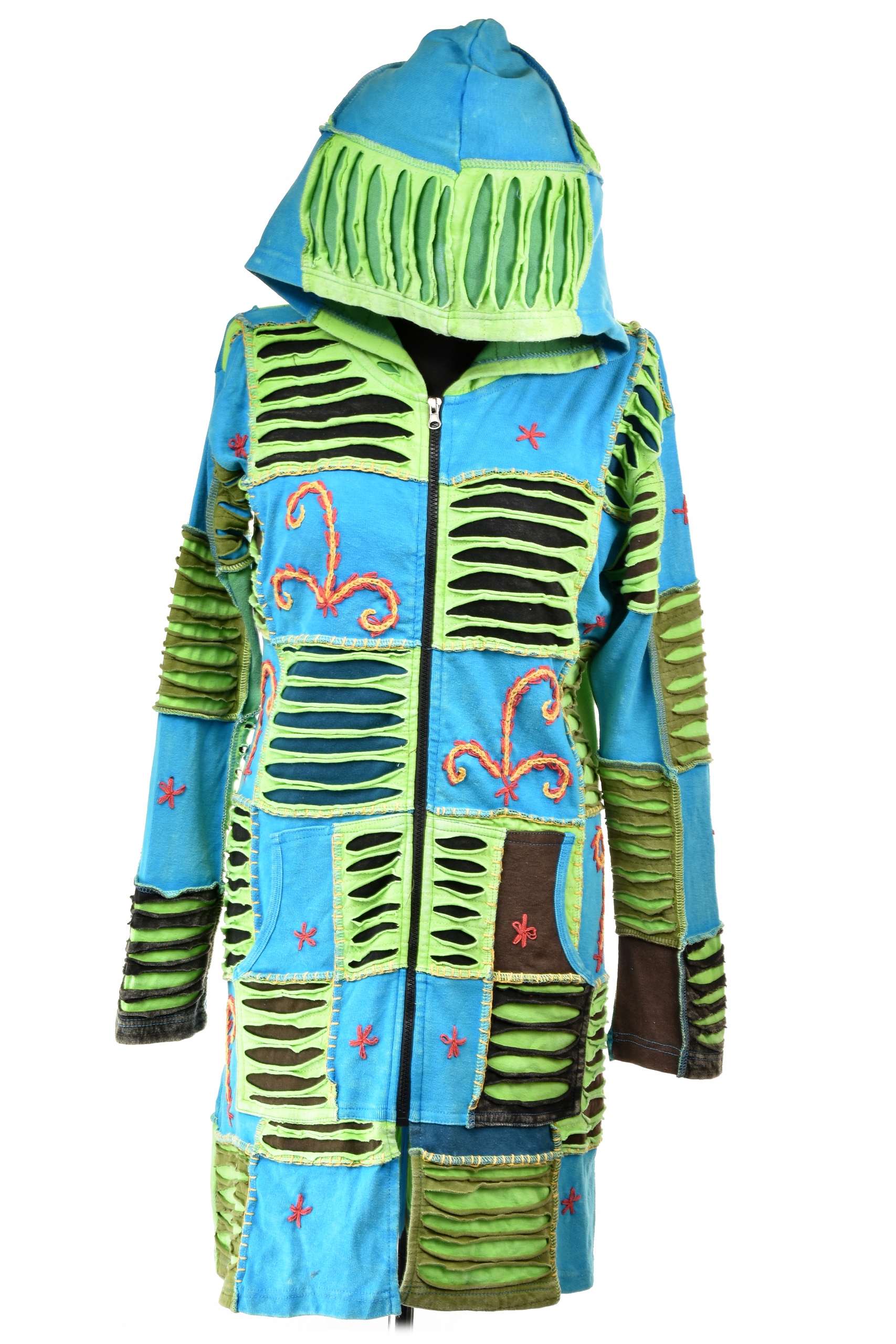 Bavlněná Tunika Umělecky vyrobená v Nepálovém stylu Hippie