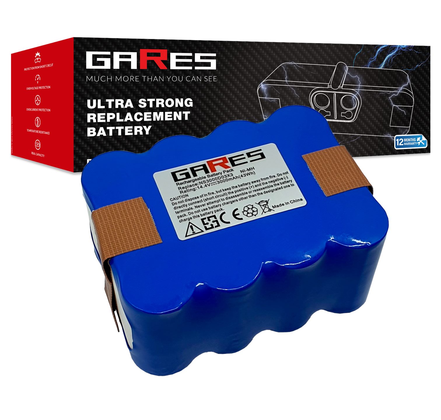 Baterie Akumulátor pro Carneo Robot RBC006 CS-KSB001VX 14,4V 3Ah