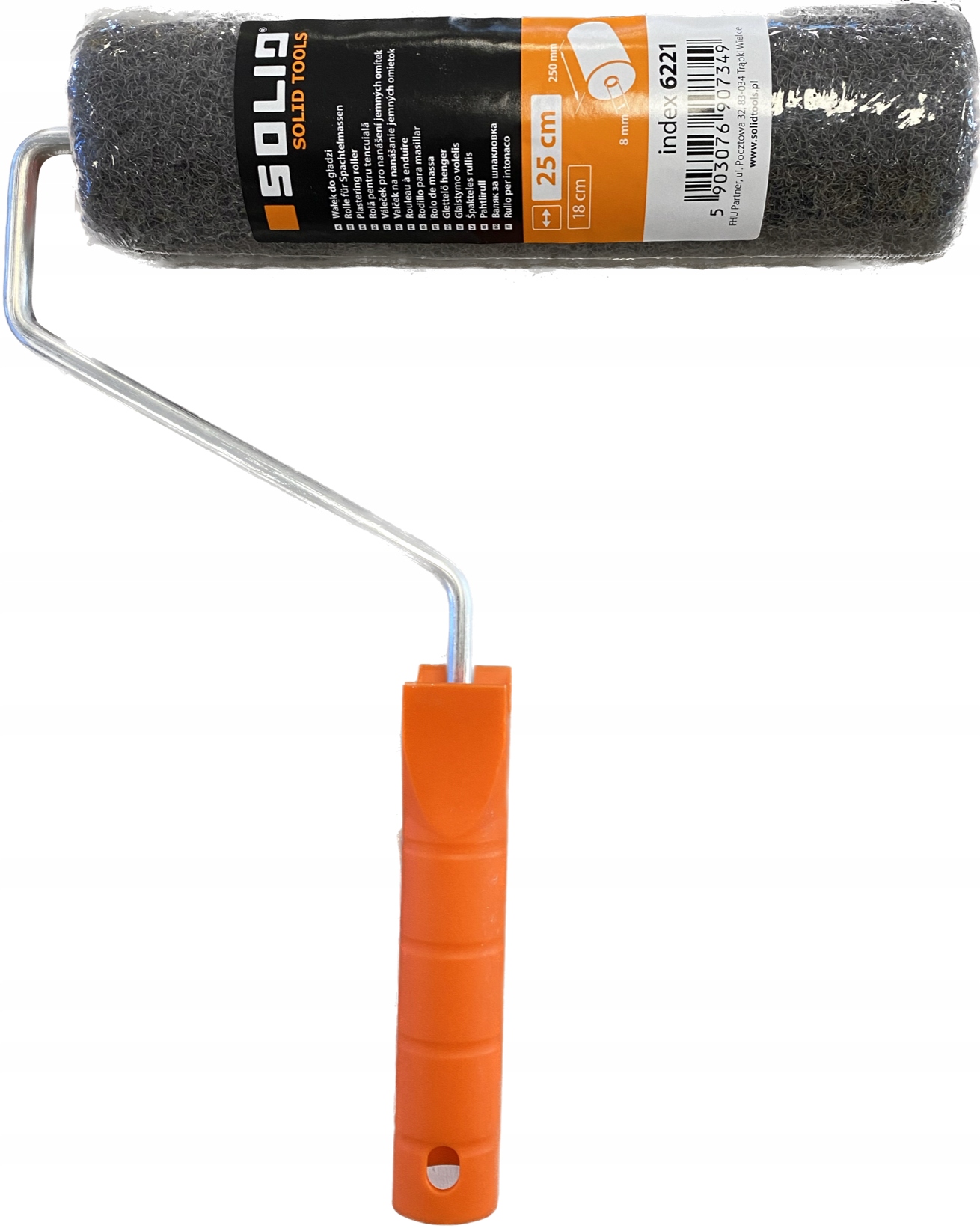 SOLID WAŁEK DO GŁADZI/MASY 25cm + RĄCZKA