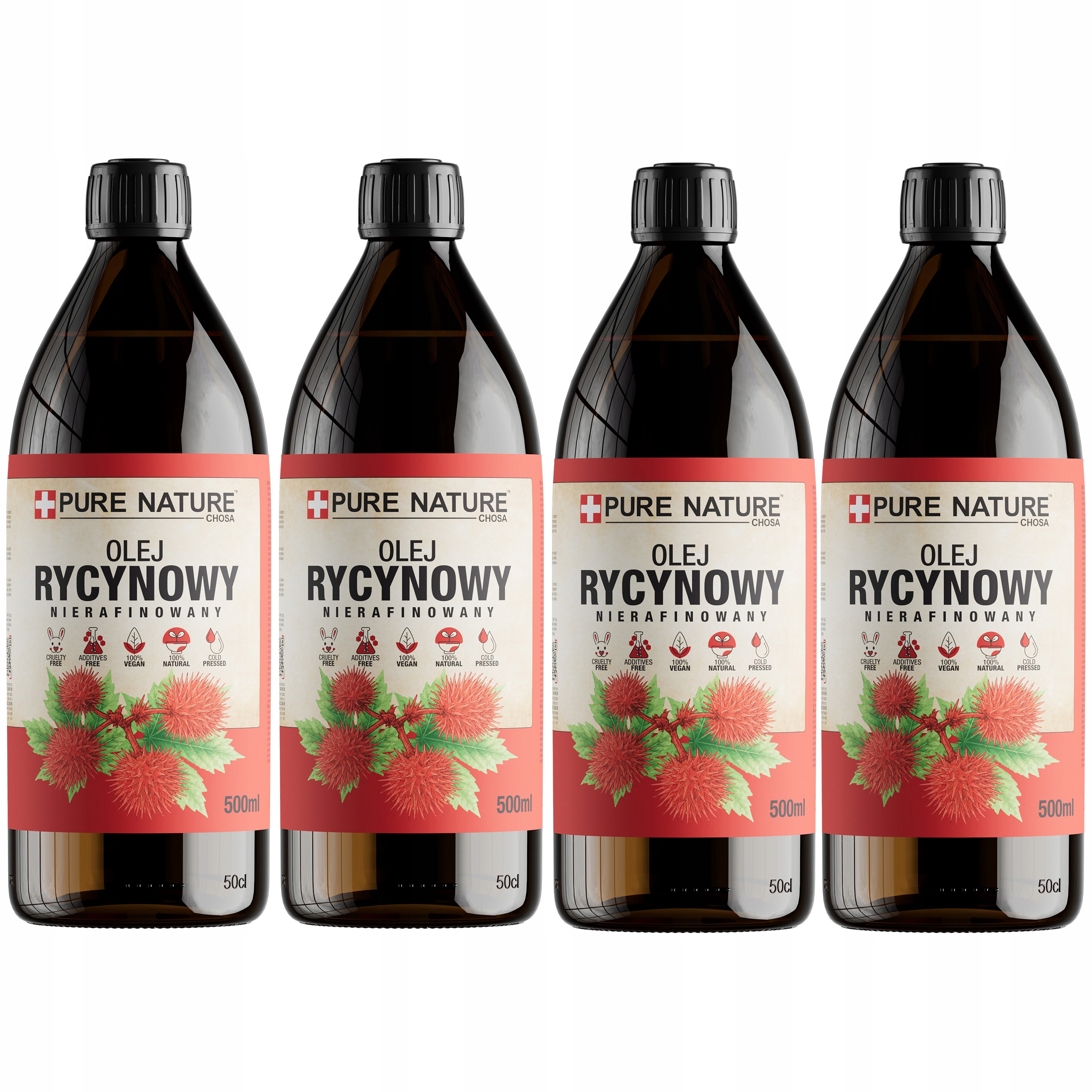 Olej Rycynowy Nierafinowany Tłoczony Na Zimno Naturaln Z Indii