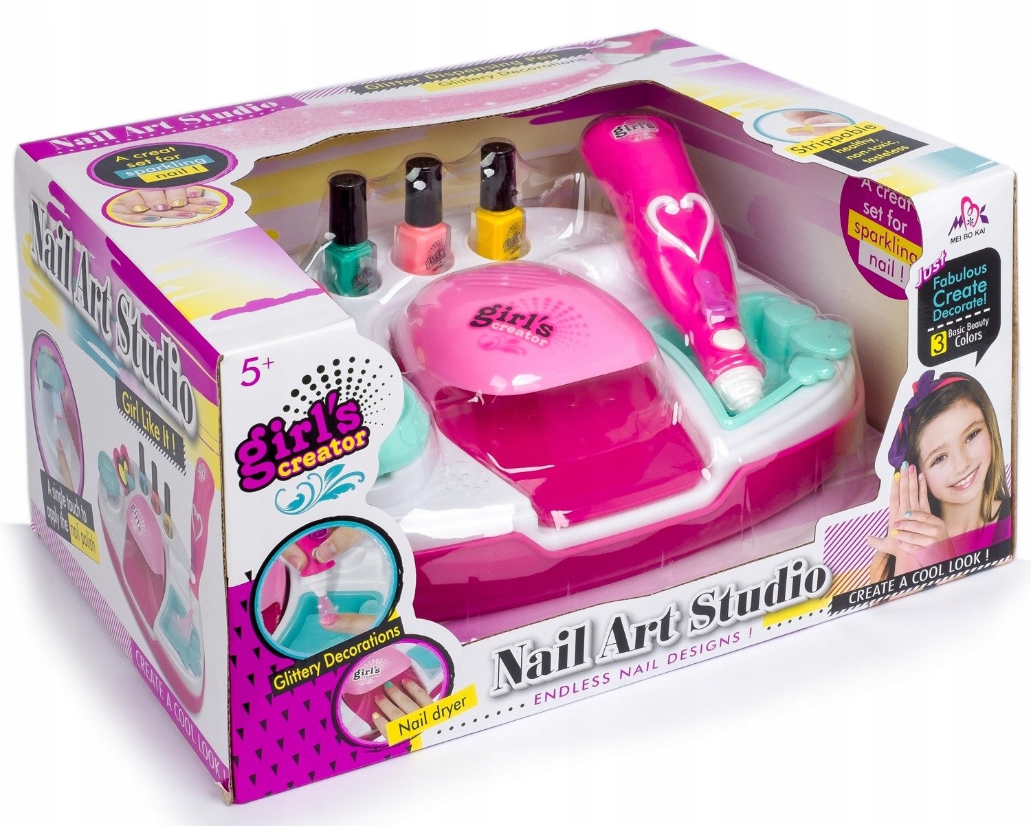 MEGA STUDIO PAZNOKCI ZESTAW DO MANICURE DLA DZIECI Certyfikaty, opinie, atesty CE