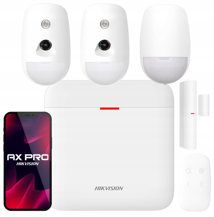 Alarmový set Hikvision Ax Pro WiFi 2 Pir detektory s kamerou Pilot Aplikácia