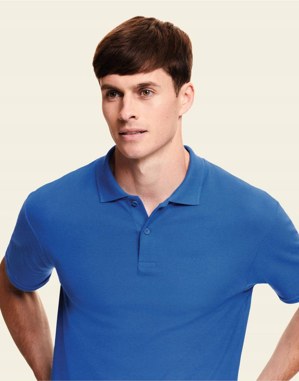 KOSZULKA POLO ORIGINAL FRUIT OF THE LOOM White XL Rozmiar XL