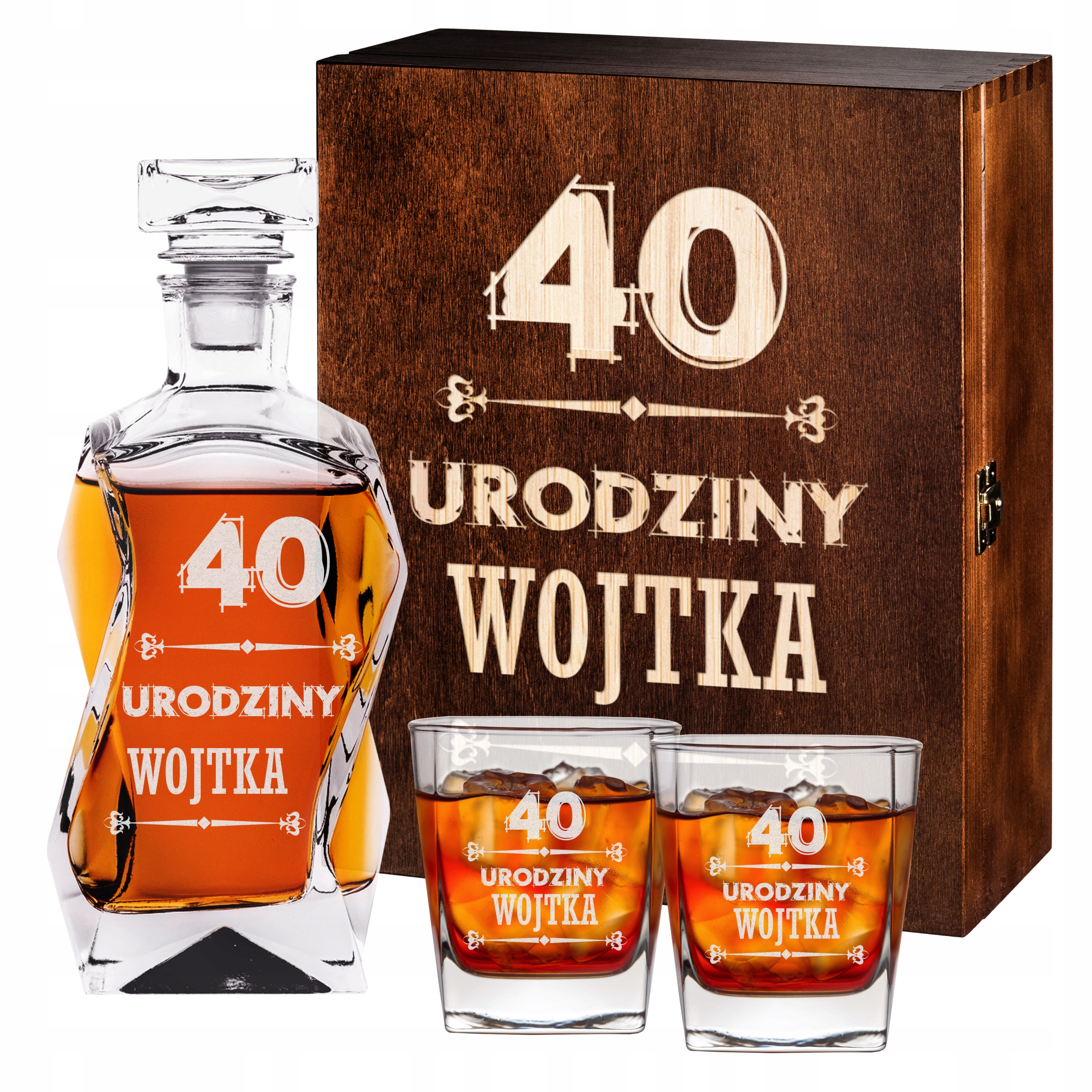 

Karafka Z Grawerem Szklanki Do Whisky Z Grawerem