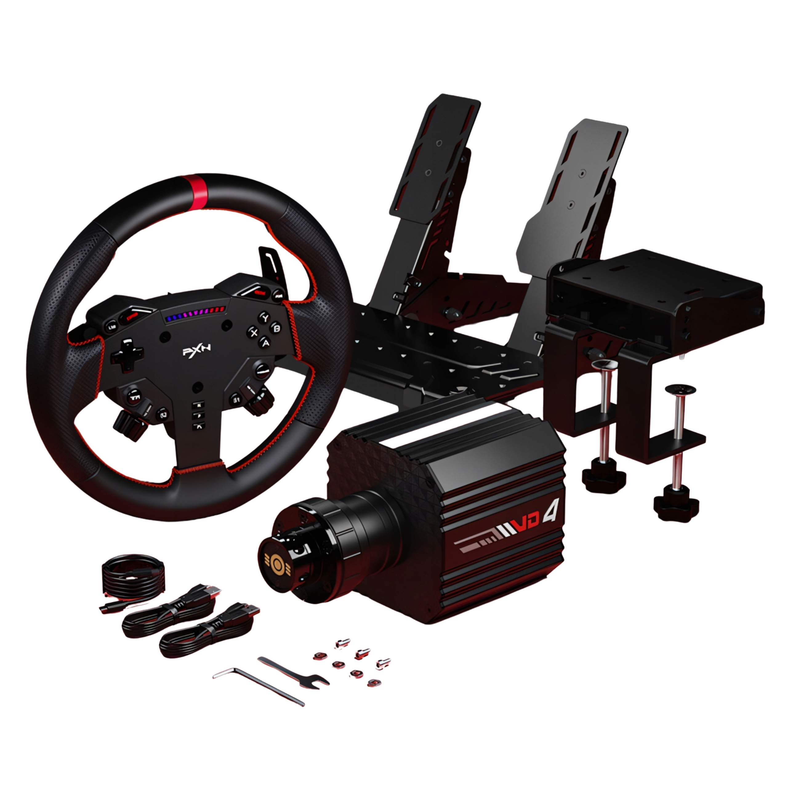 Pxn VD4 Sada Volant pedály Forza Assetto Corsa F1 ETS2