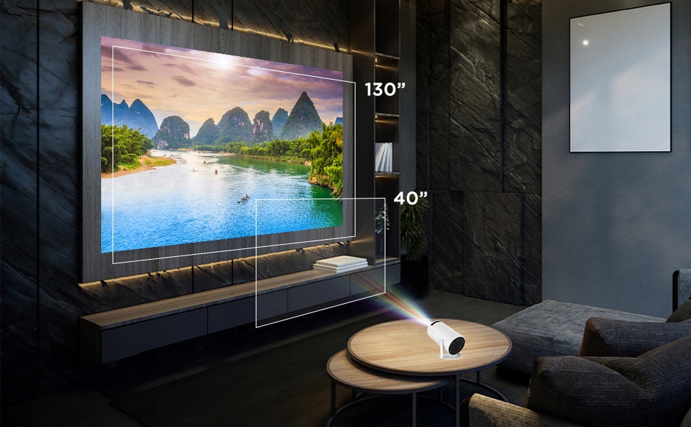 Projektor LED Magcubic HY300 biały Wysokość produktu 218.5 cm