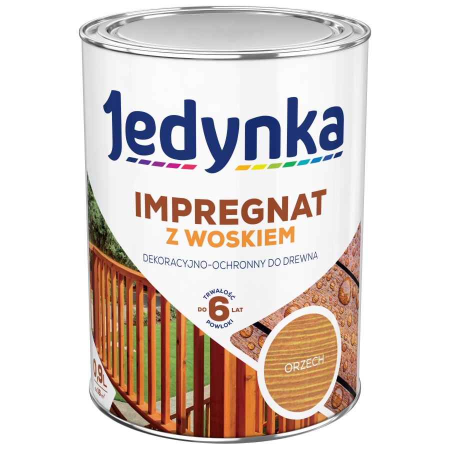

Jedynka impregnat z woskiem do drewna 0,9L orzech