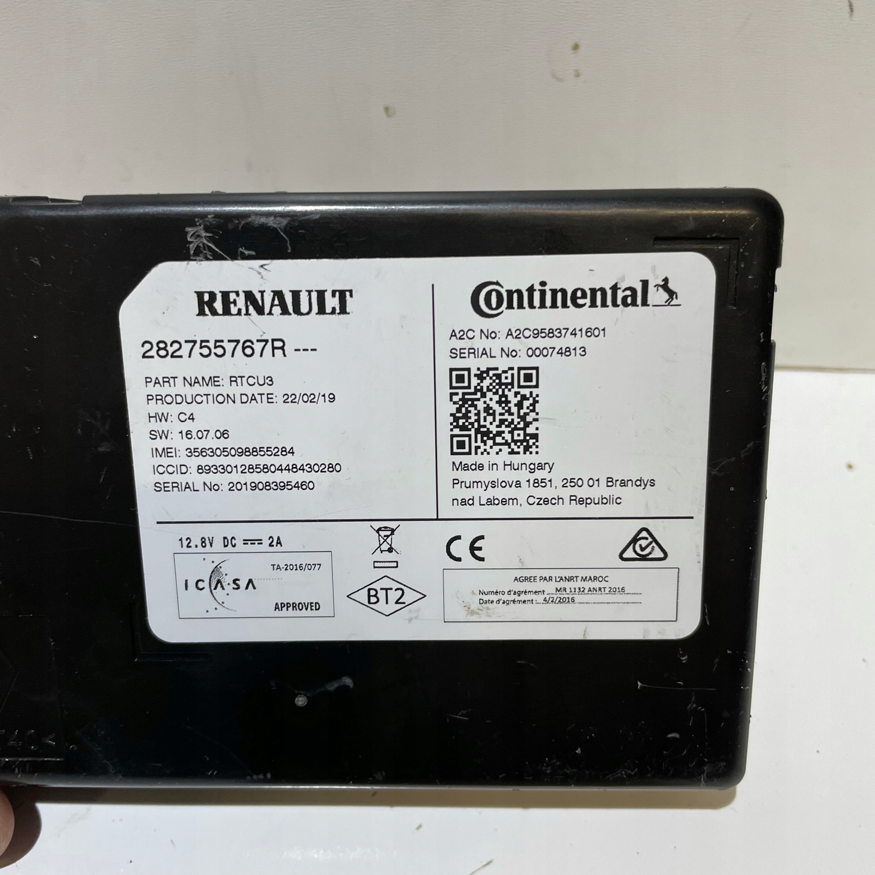 RENAULT KANGOO III MODULE NAVIGATION 282755767R