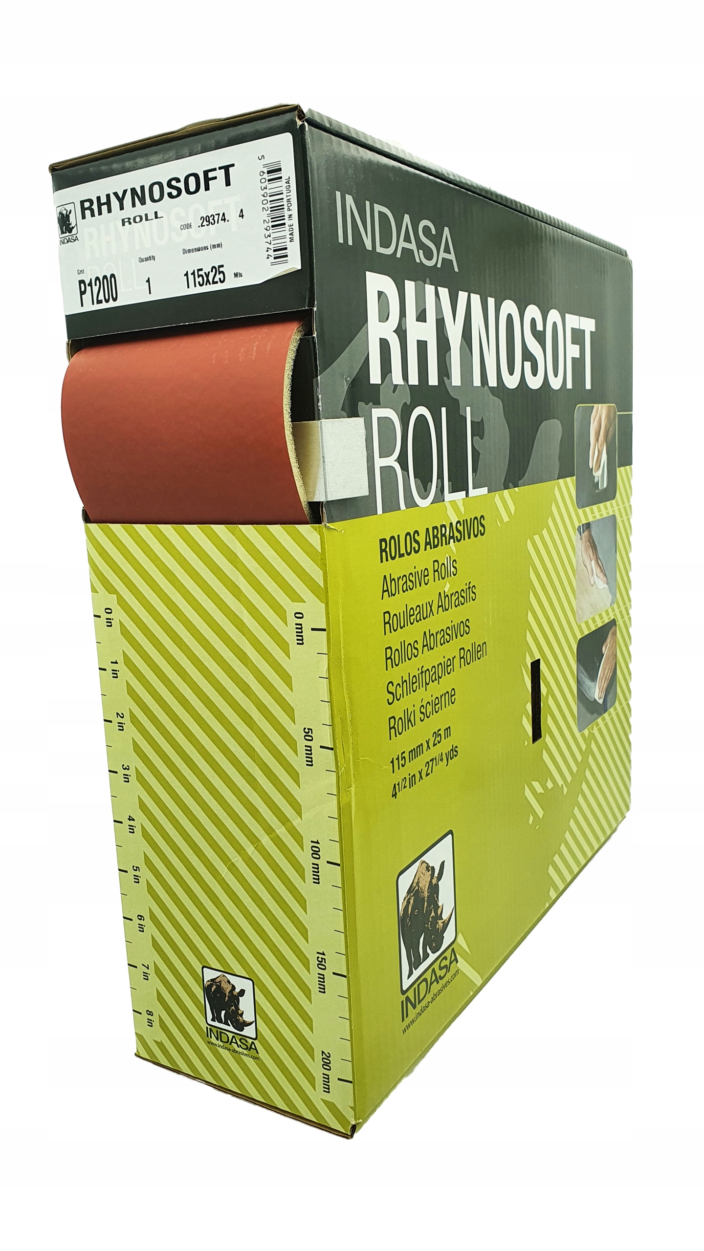 

Papier na gąbce P180 Indasa 1m 115 mm Indasa Soft