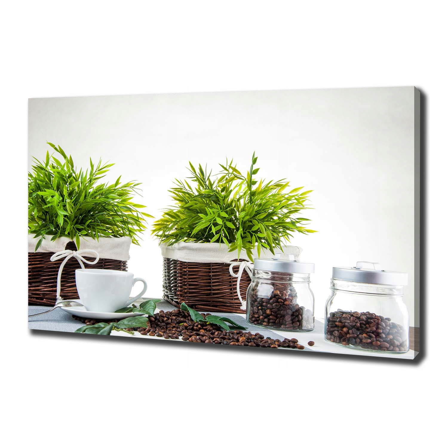 

Foto obraz na płótnie Motyw domu z kawą 100x70 cm