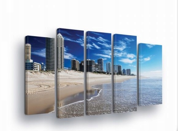 Obraz 150x100 modulárny polypované pobrežie pláž panoráma moderný štýl