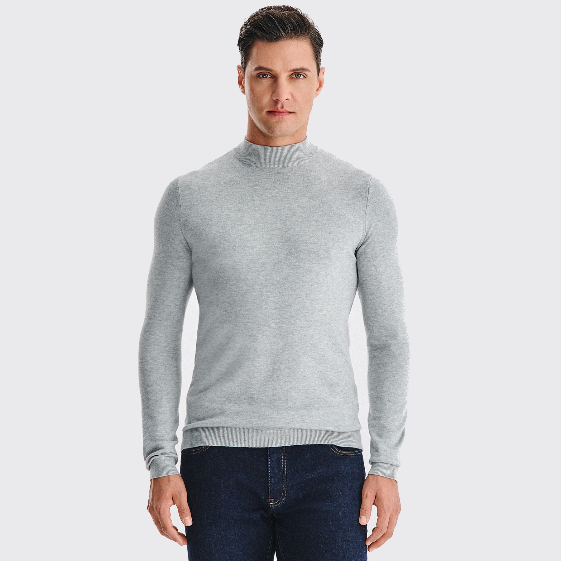 Elegantní pánský rolák v šedé barvě Pako Lorente vel L