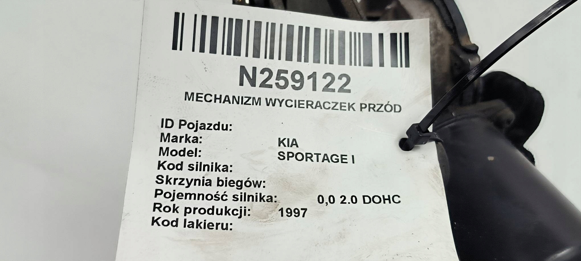 motorek stieracov předek KIA SPORTAGE a