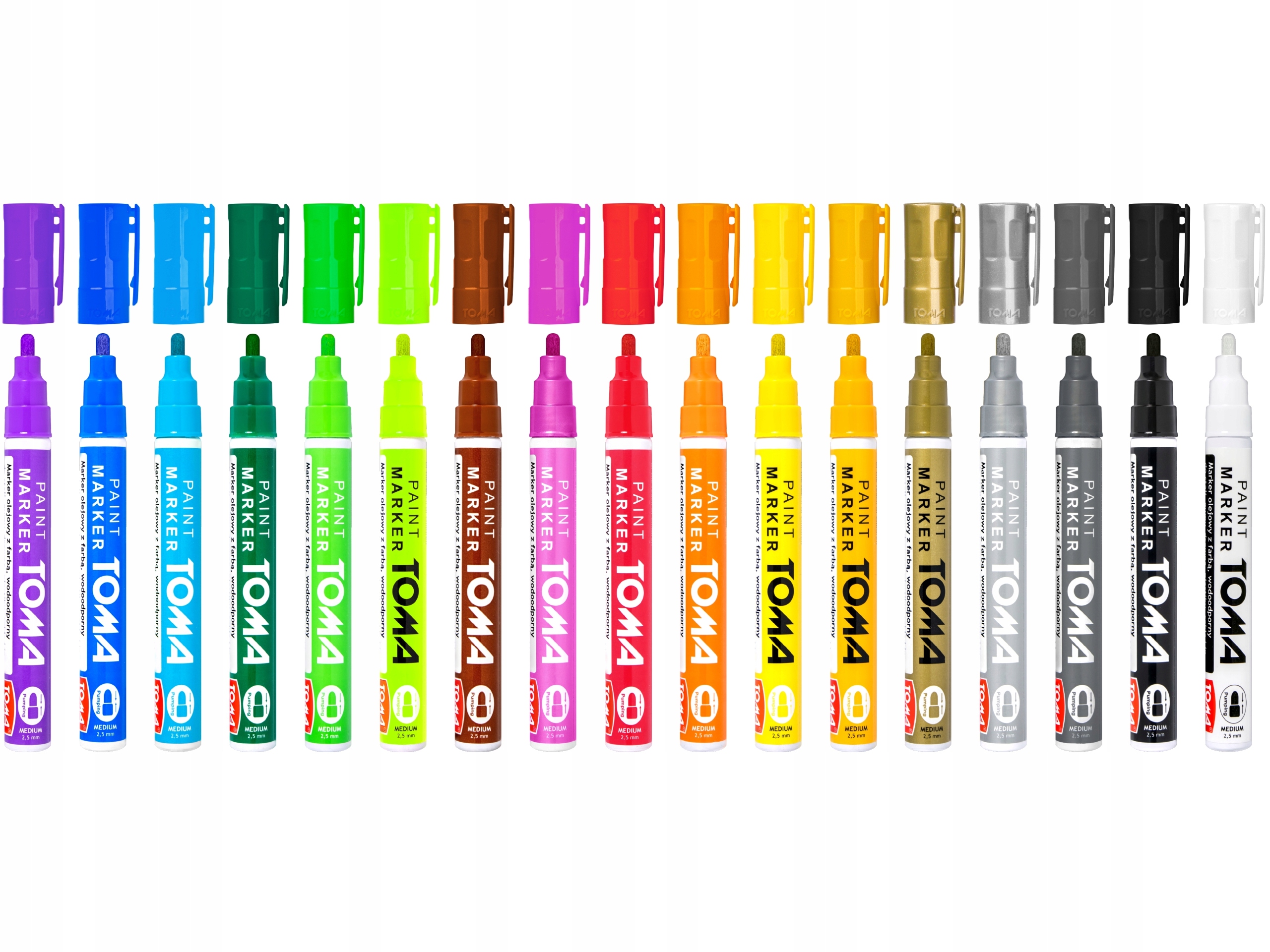 Marker olejowy Toma TO-440 2,5mm neon zielony Marka Toma