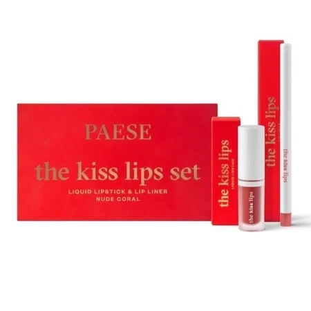 Paese The Kiss Lips Sada rtěnky a konturovací tužky 02 Nude Coral