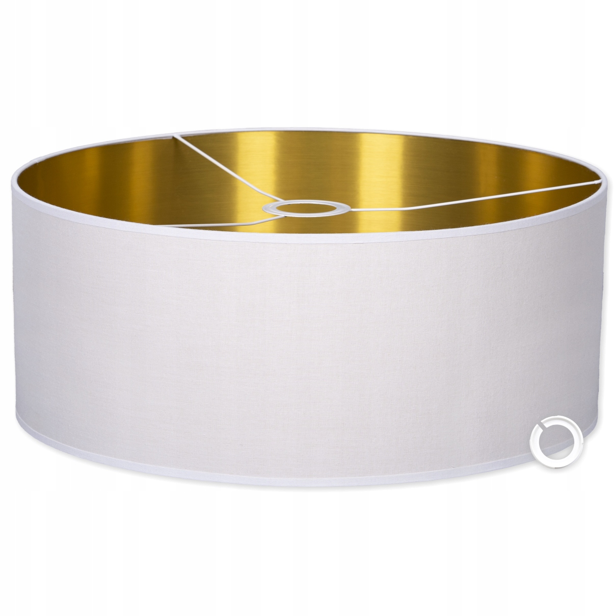 Stínidlo na lampu Bílé Zlaté 40 cm