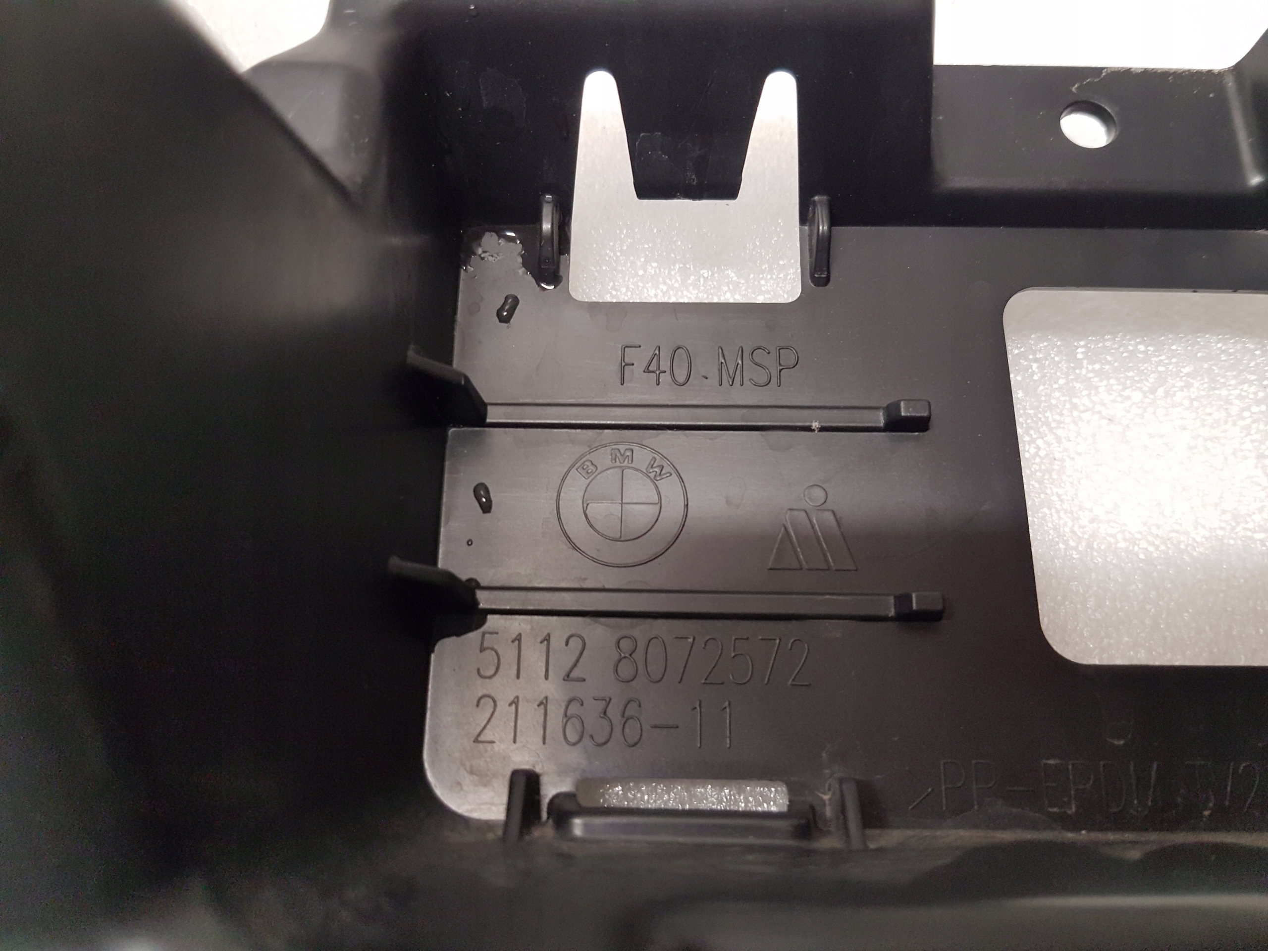 bumper bracket SMART OPENER rear part BMW F40 m-packet 8072572